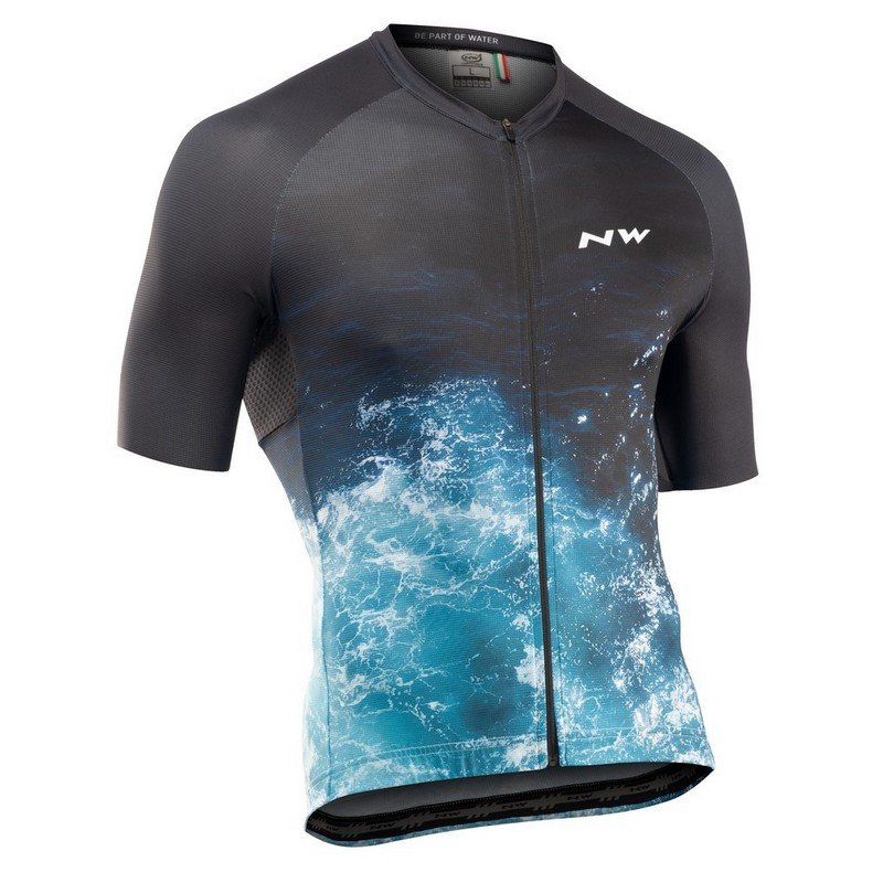 MAILLOT NORTHWAVE WATER DROP NEGRO AZUL