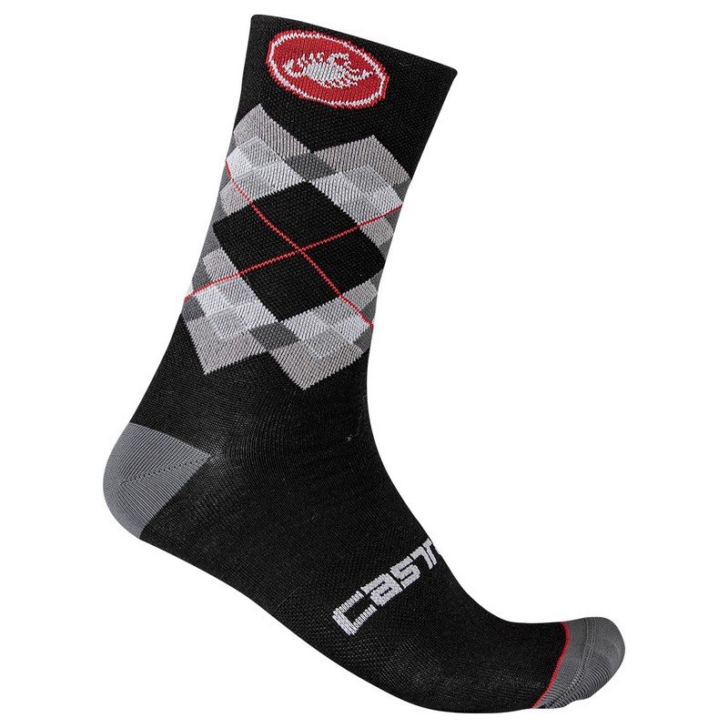 CALCETINES CASTELLI ROMBO 18 NEGRO